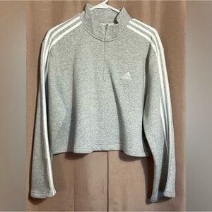 ❄️ NWT Adidas Women's Large Gray Heather Sweatshirt